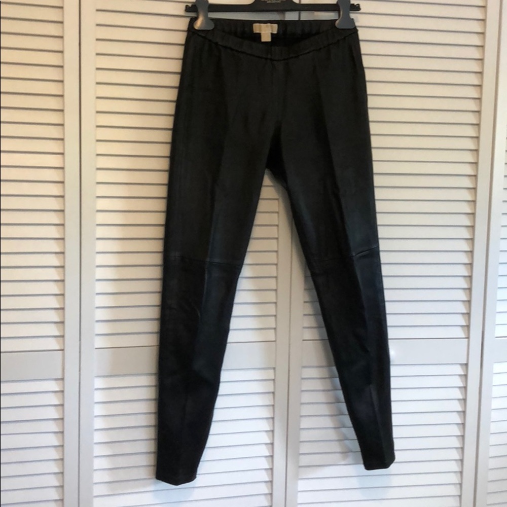 Michael Kors leather leggings